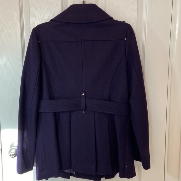 Worthington Pea Coat, Purple, Size PM - Picture 2 of 11